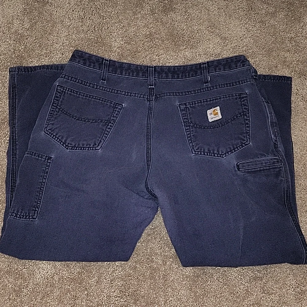 Blue Carhartt FR Pants 32Wx28L - Picture 2 of 7